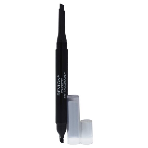 Revlon ColorStay 2-in-1 Angled Kajal Eyeliner, Waterproof Eye Makeup with Smudge Brush for Smokey Eyes, Fig (102)