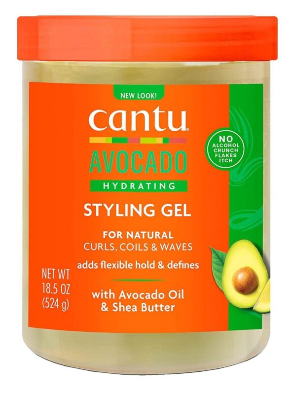 Cantu avocado hydrating gel 18,5oz/524g (without alcohol)