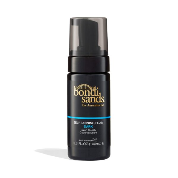 Bondi Sands Dark Self-Tanning Foam | Lightweight, Buildable Formula Gives a Deep Bronzed Glow for a Flawless Finish, Enriched with Aloe Vera, Vegan + Cruelty Free, Coconut Scent | 100 mL/3.3 Oz