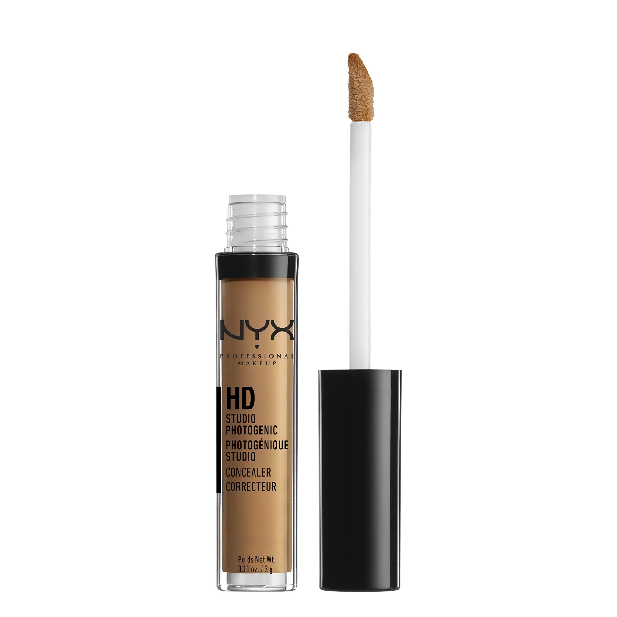 NYX Professional Makeup HD Photogenic Concealer Wand, For all skin types, Medium Coverage, Shade: Nutmeg