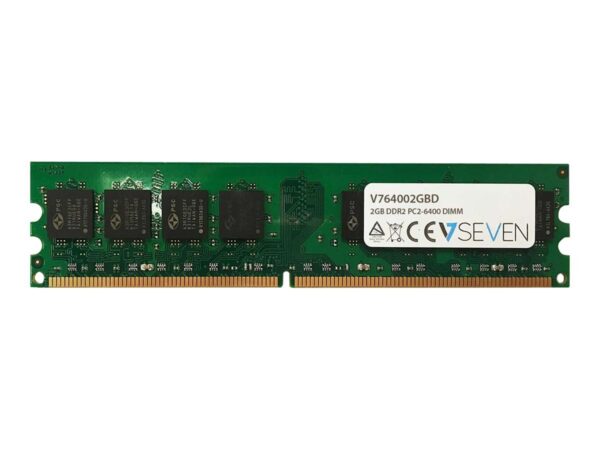 V7 V764002GBD V7 2GB DDR2 PC2-6400 800Mhz DIMM 1.8V Desktop Memory Module - V764002GBD