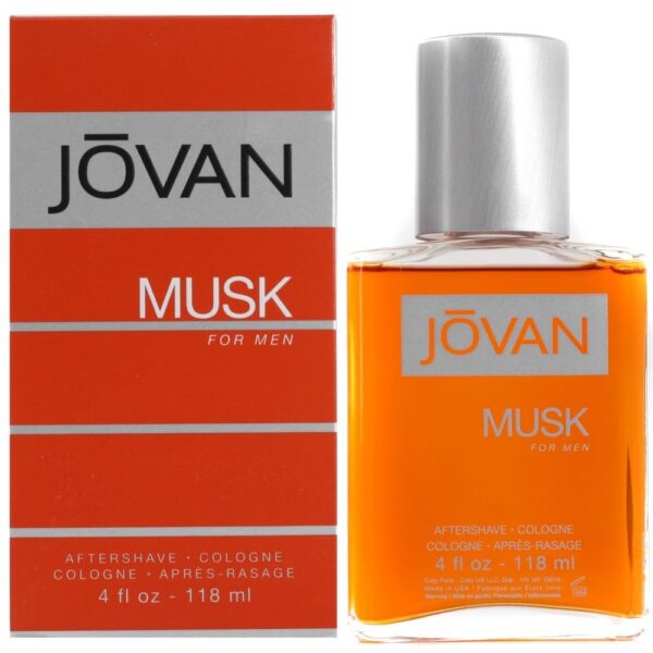 Jovan Musk Aftershave Lotion for Men, 118ml