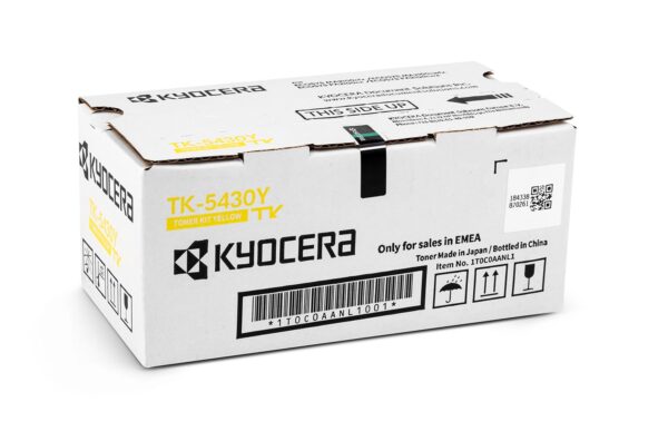 Kyocera Yellow Standard Capacity Toner Cartridge 1.25K pages for PA2100 & MA2100 - TK5430Y