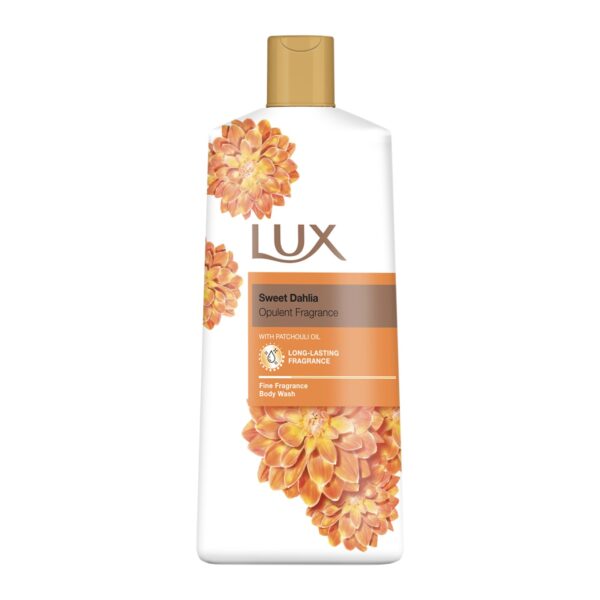 LUX Body Wash, Sweet Dahlia with Patchouli Oil - Gentle & Soothing Skin Care, Nourishing Body Cleanser, Aromatic Bath Soap, Shower Gift for Women - Pack of 1, 600 ml