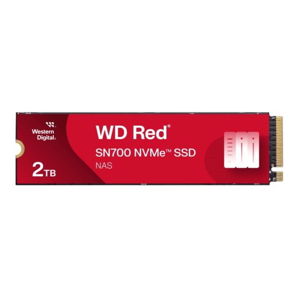 WD Red SN700 2TB NVMe SSD for NAS devices, with robust system responsiveness and exceptional I/O performance