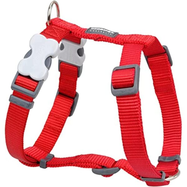 Red Dingo Classic Dog Harness Plain, Red, Medium 20mm