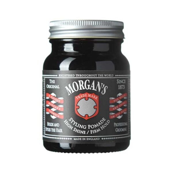 Morgan's Pomade Styling Pomade, High Shine, Strong Hold and Water Soluble with Bergamot and Patchouli Scent, for All Hair Types 100g