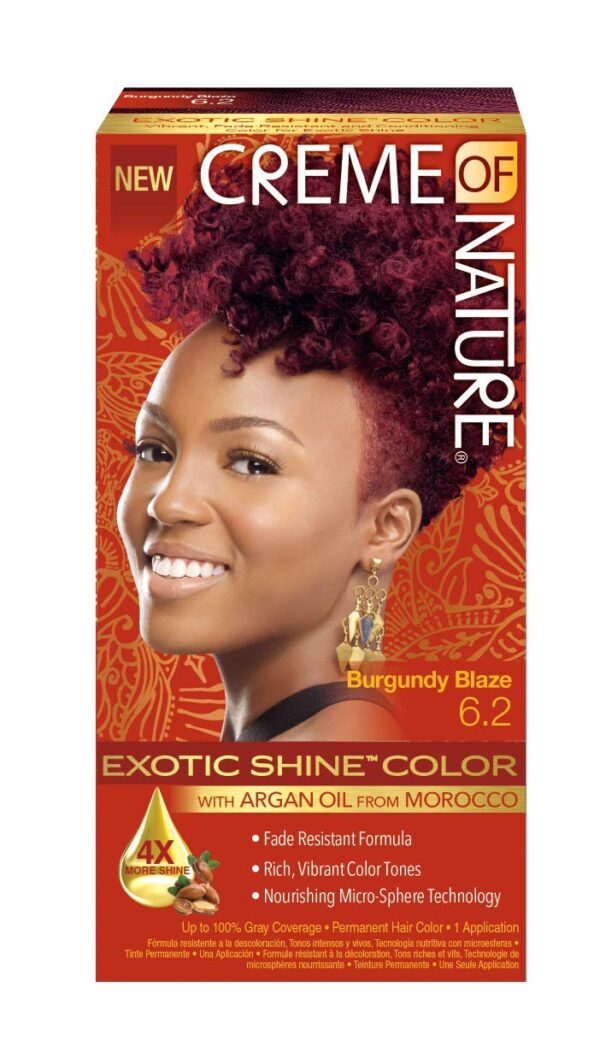 Creme of Nature Exotic Shine Color Burgundy Blaze 6.2 oz