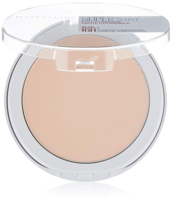 Maybelline Superstay 24H Powder No.10 Ivory, 24 Hour Wear with High Coverage for Flawless Complexion and Matte Finish, Waterproof, 9g