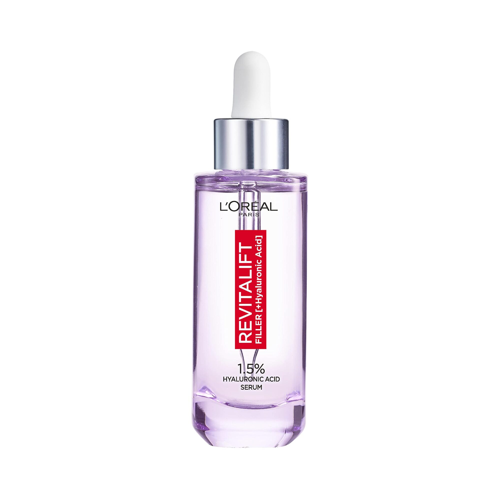 L'Oréal Paris Hyaluronic Serum, Revitalift Filler, Anti-Ageing Face Care, Anti-Wrinkle, with 1.5% Pure Hyaluronic Acid and Vitamin C, 50 ml