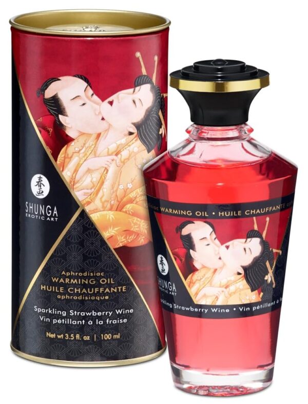 Shunga Strawberry Wine Aphrodisiac Heating Oil, 9022088