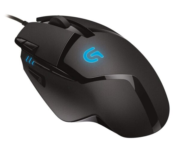 Logitech G402 Hyperion Fury Wired Gaming Mouse, 4,000 DPI, Lightweight, 8 Programmable Buttons, DPI Switch Button, Compatible with PC/Mac - Black