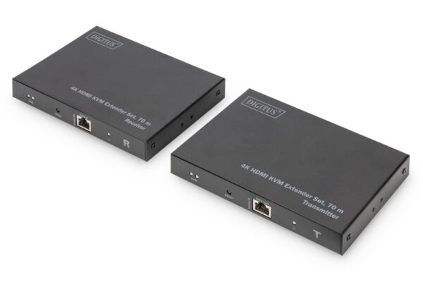 DIGITUS HDMI 2.0 HDMI KVM Extender Kit 70m USB 1.1 Touch Panel Support