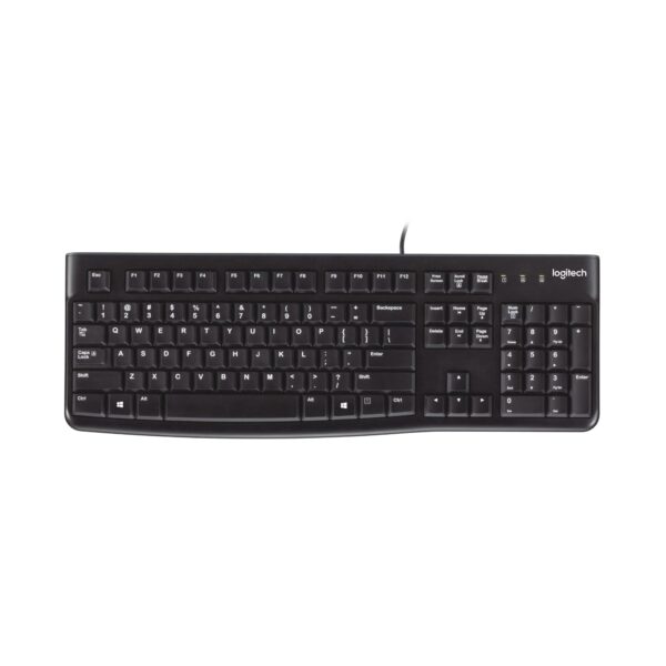 Logitech K120 Wired Business Keyboard, QWERTY US International Layout - Black