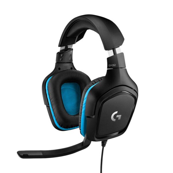 Logitech G432 Wired Gaming Headset, 7.1 Surround Sound, DTS Headphone:X 2.0, 50 mm Audio Drivers, USB and 3.5 mm Audio Jack, Flip-to-Mute Mic, Lightweight, PC/Mac/Xbox One/PS4/Nintendo Switch - Black