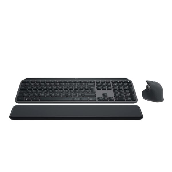 Logitech MX Keys S Combo: MX Master 3S, MX Keys S & MX Palm Rest - Graphite, QWERTZ German Layout