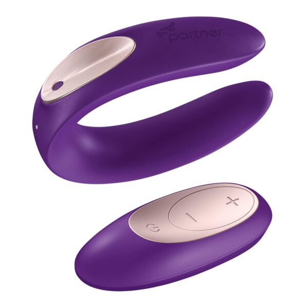 Couple Vibrator 'Partner Plus Remote' with 10 Vibration Modes and Wireless Remote Control, Rechargeable Couple Vibrator Sex Toy for Couples Waterproof (IPX7)