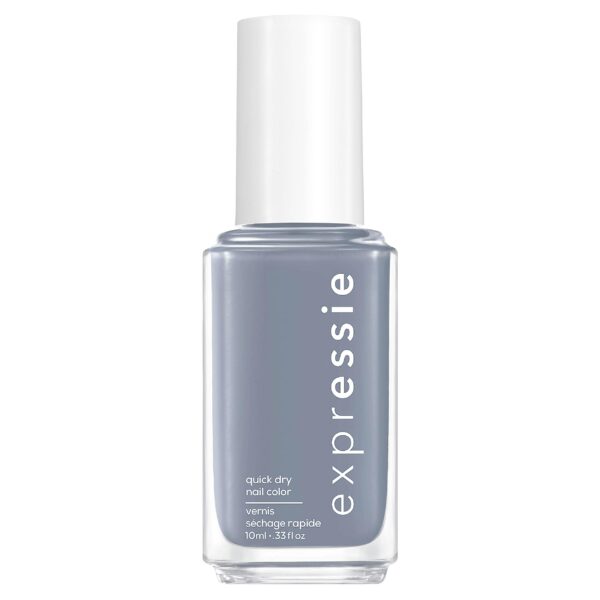 Essie ExprEssie Quick Dry Formula, Blue Grey Nail Polish 340 Air Dry