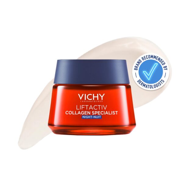 Vichy Liftactiv Collagen Specialist Peptide Night Cream with Reservatrol for All Skin Types 50ml