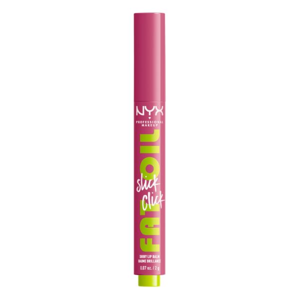 NYX Professional Makeup Lip Balm, A Hint of Colour, Infused with Oils for Long Lasting Hydration, Lightweight & Vegan Formula, Fat Oil Slick Click,DM Me