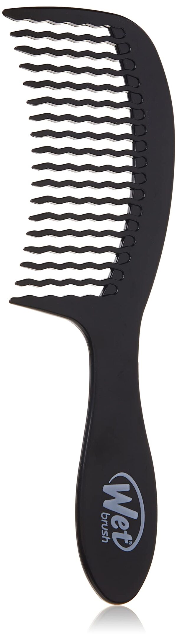 WetBrush Detangling Easy Glide Comb, Wave Tooth Design with Large Surface Area to Glide Through Tangles, Wet Brush Comb is Gentle on Hair, For All Hair Types, Black