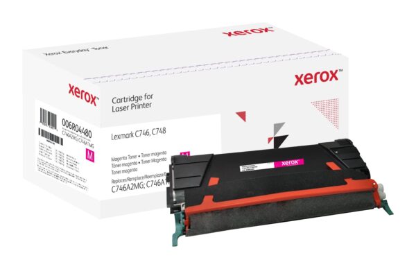 Everyday by Xerox Magenta Toner compatible with Lexmark C746A2MG/C746A1MG, High Capacity