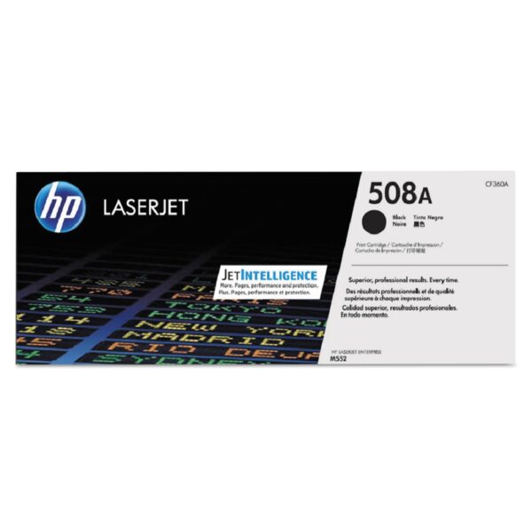 HP CF360A 508A Original LaserJet Toner Cartridge, Black, Single Pack