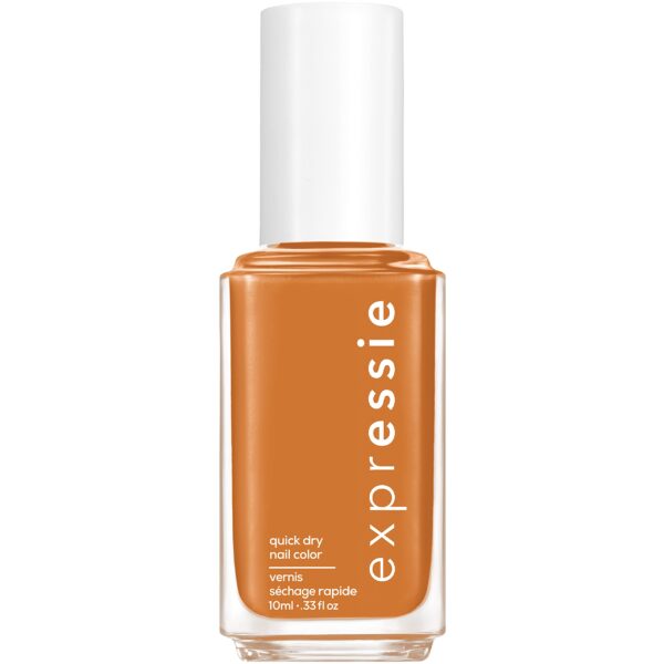 essie ExprEssie Nail Polish Quick Dry Formula, Chip Resistant, Yellow Orange, 110 Saffron On The Move, 10 ml (Pack of 1)