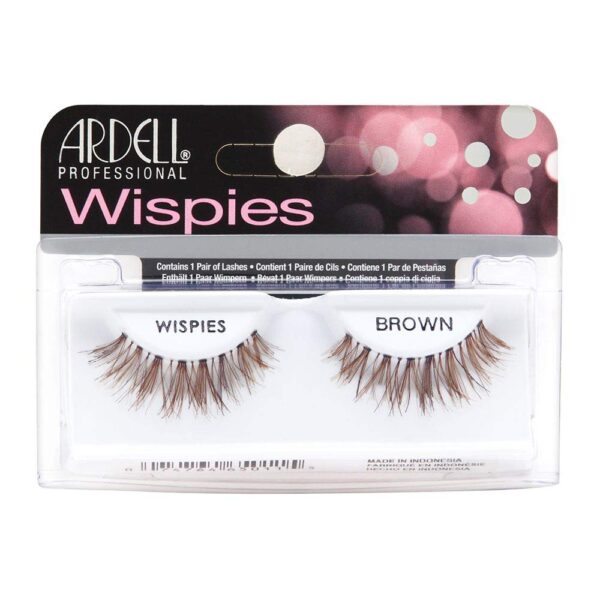 ARDELL Wispies Eye Lashes, Brown (Packing May Vary)