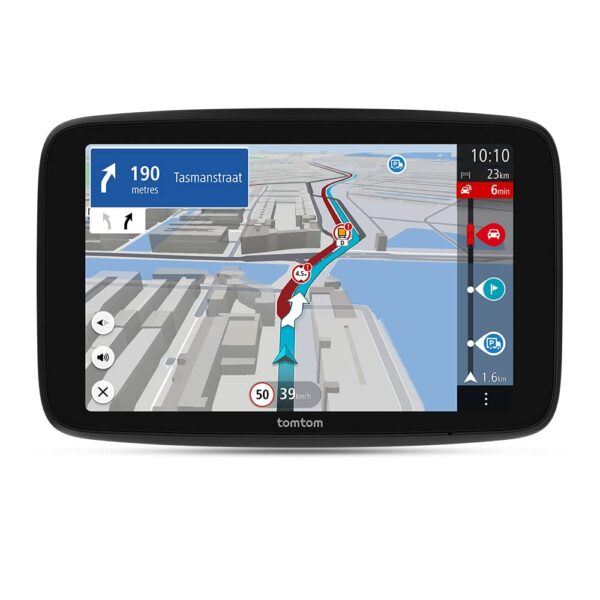 TomTom Truck Sat Nav GO Expert Plus (7 Inch HD Screen, Large Vehicle Routing and POIs, Included Traffic, World Maps, Live Restriction Warnings, Quick Updates Via WiFi, USB-C) Black - NEW SOFTWARE