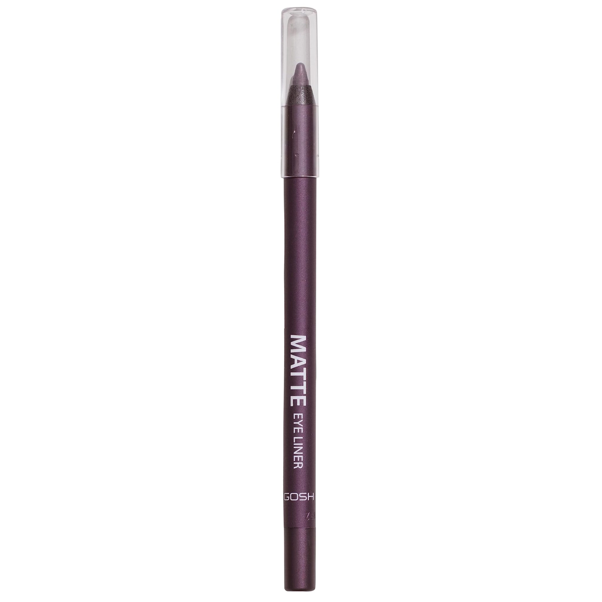 GOSH Neon Blue Eyeliner Matte I Waterproof Eyeliner Pencil I Soft & Creamy for Easy Application I Highly Pigmented Eye Pencil I Longlasting & Transferproof I Vegan & Perfume-free I 016 True Violet