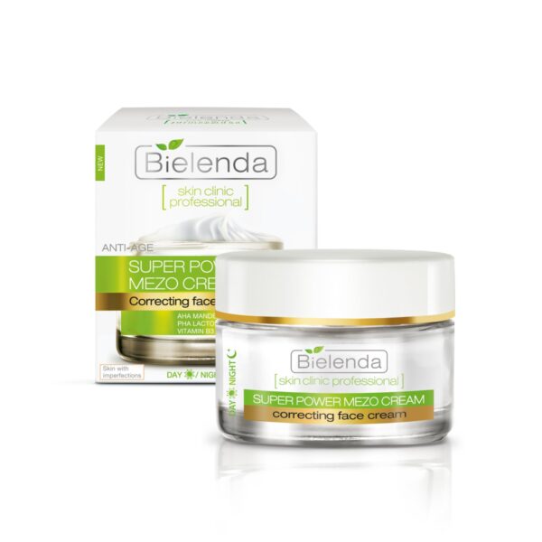 Bielenda Professional Mezo Anti-Wrinkle Corrective Cream, Anti-Ageing Treatment for Combination, Oily & Acne-Prone Skin, Day/Night, 50 ml