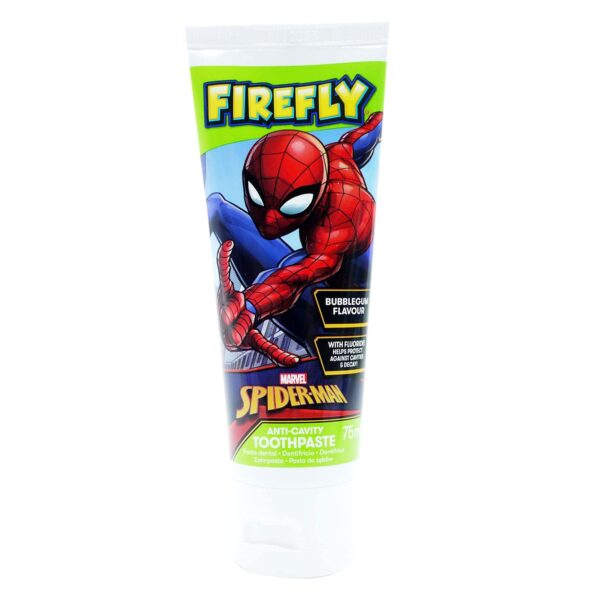 Firefly Toothpaste Spider-Man for Kids & Children, Bubblegum, 0.53 ml, (Pack of 1)