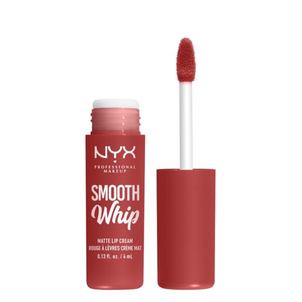 NYX Professional Makeup Liquid Lipstick, Matte Lip Cream, Ultra-Vibrant Shades, With Shea & Cocoa Butter, Smooth Whip, Shade: Parfait