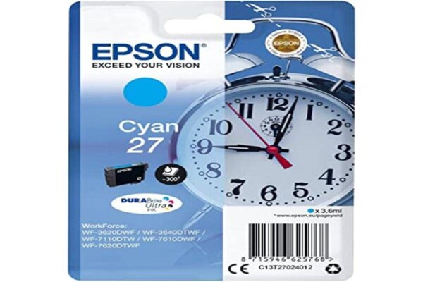 Epson Original Ink Cartridge C13T27024012 Cyan