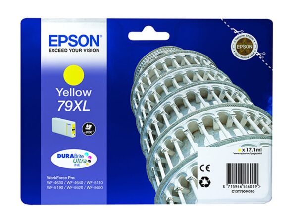 Epson ink.nápl?,C13T79044010,WF-5620,XL Žlutá