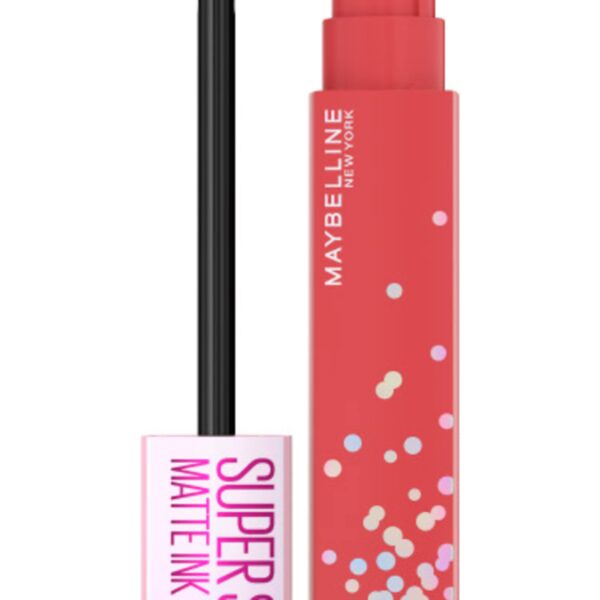 Maybelline L'Oreal SuperStay Matte Ink Liquid Lipstick, Birthday Edition, Up To 16H Wear, Show Runner Off White