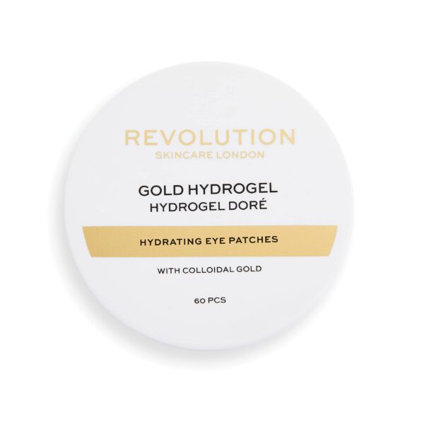 Revolution Skincare London, Gold Eye Hydrogel Hydrating Eye Patches with Colloidal Gold, Pack of 60