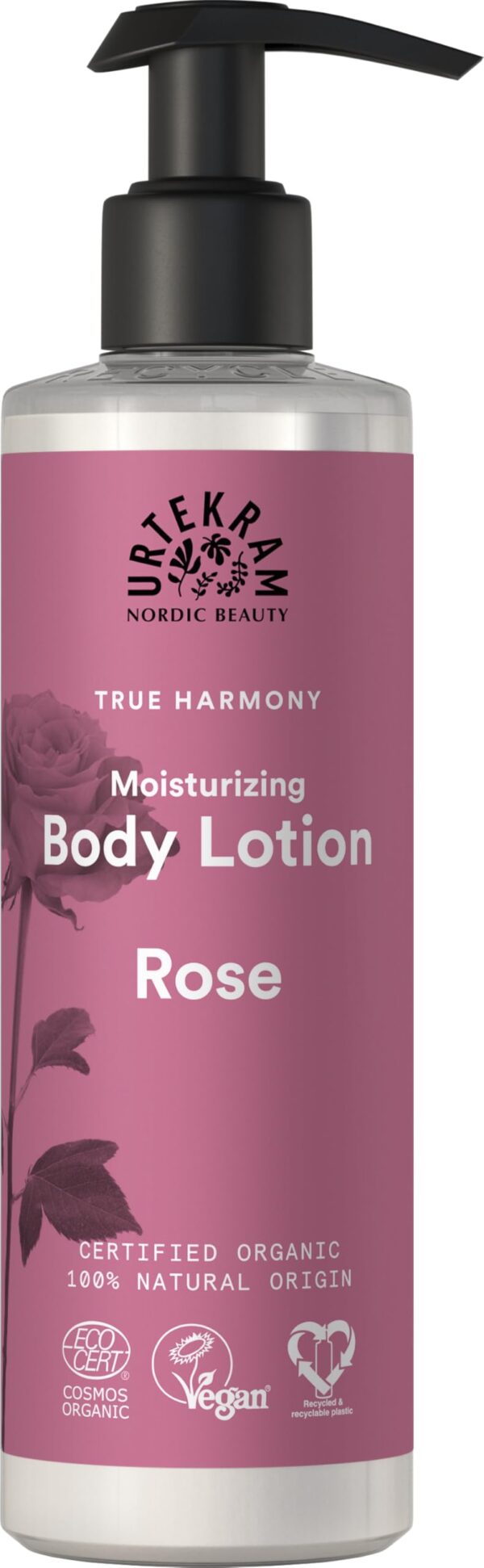 Urtekram Organic Rose Body Lotion, 245 ml