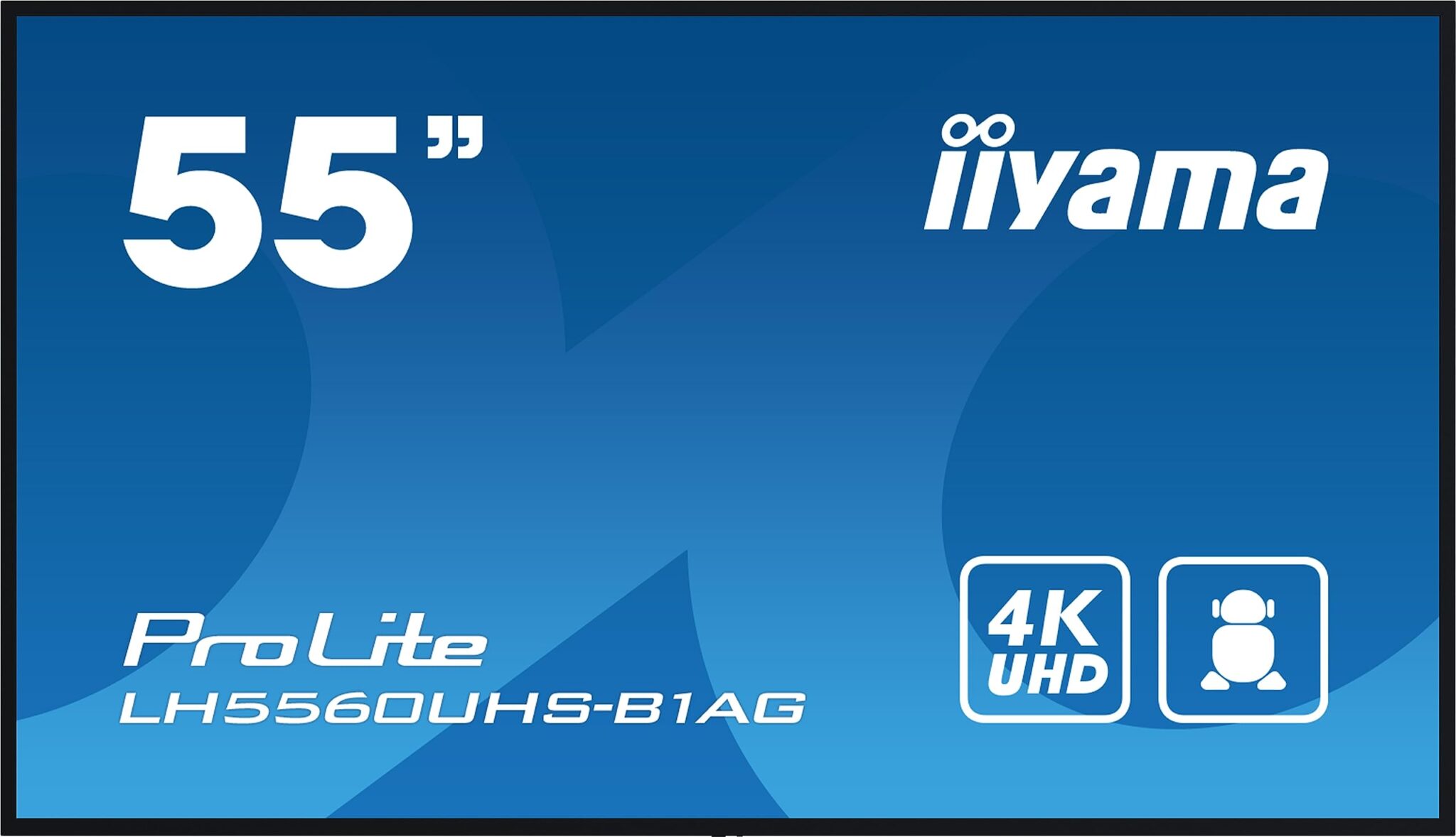 iiyama LFD 54,6 VA Panel 24/7 4K 3840x2160 16:9 3xHDMI 2xUSB 1xRJ45 LAN 1xRS-232c HPs 500cd/m² Landscape/Port 6.5ms MediaPlayer VESA 400x300 Wall Mount INCL