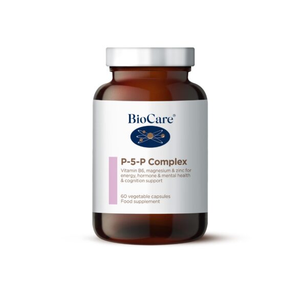 BioCare P-5-P Complex | Vitamins B6, B2, Magnesium & Zinc for Energy, Hormone Balance & Mental Health - 60 Capsules