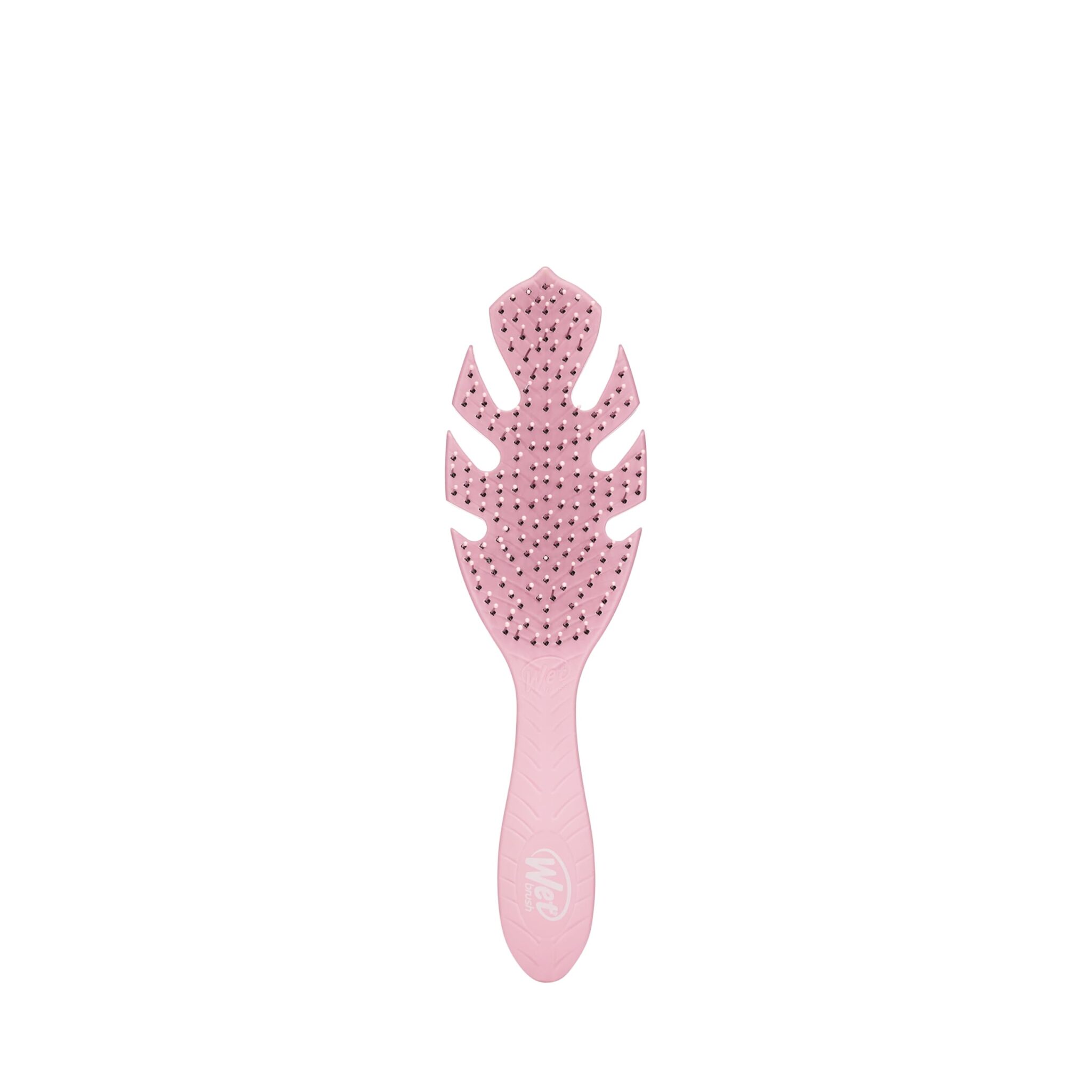 WetBrush Go Green Biodegradable Detangler Hairbrush Soft Intelliflex Bristles Pain Free Brushing All Hair Types Pink