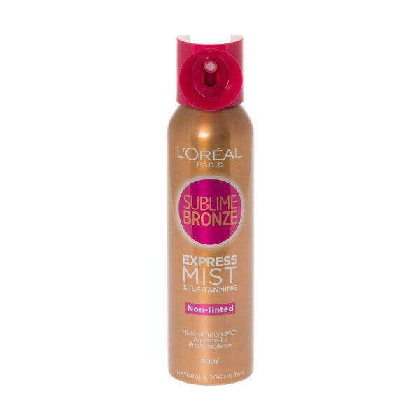 L'Oreal Sublime Bronze Self Tan Express Mist Spray Body, Packaging May Vary, 150 ml