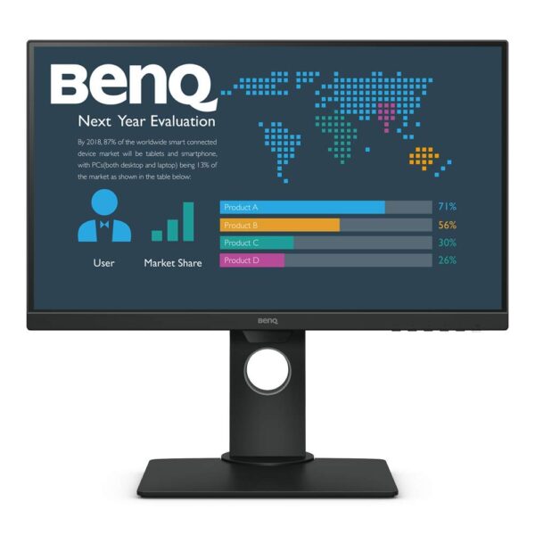 BenQ BL2480T 23.8 Inch 1080p IPS Full HD Business Monitor, Ultra Slim Bezel, Black