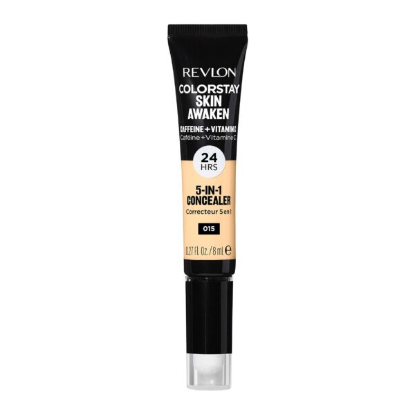 Revlon ColorStay Skin Awaken 5-in-1 Concealer 24HR Wear (30g) Fragrance & Paraben Free, Universal Neutraliser (015) Unisex