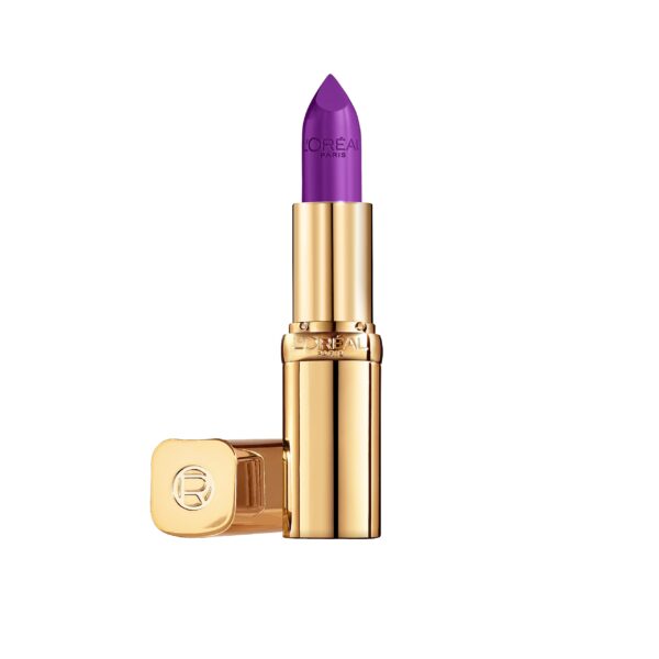 L'Oréal Paris Color Riche Satin Smooth Lipstick, Moisturising Pure Pigment Lip Colour, With Omega 3 & Vitamin E, 142 Bonjour Bastille