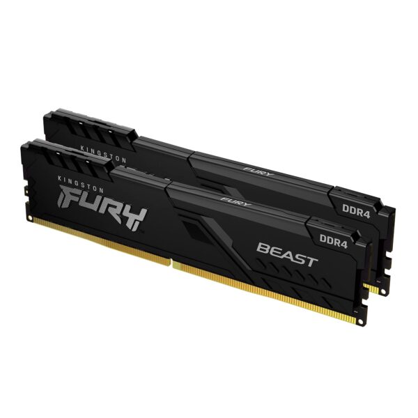 Kingston FURY Beast 64GB (2x32GB) 3600MHz DDR4 CL18 Desktop Memory Kit of 2 KF436C18BBK2/64