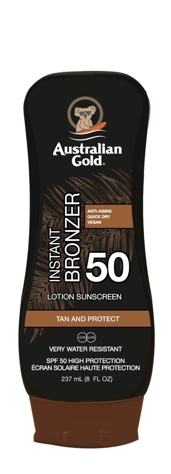 Australian Gold - Sunscreen Lotion w. Bronzer 237 ml - SPF 50