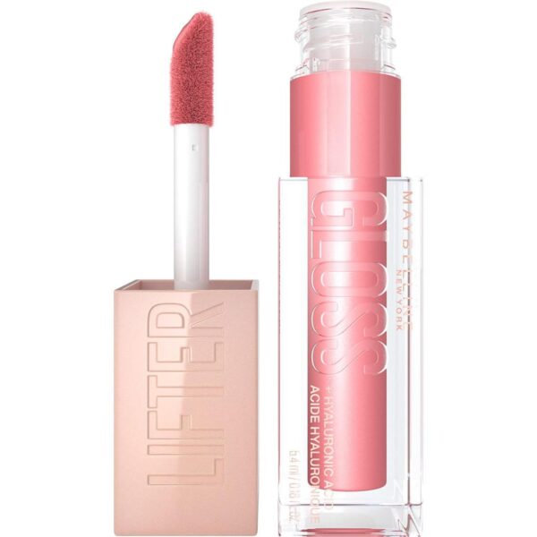 Maybelline New York Lifter Gloss, Hydrating Lip Gloss with Hyaluronic Acid, 5.4 ml, Shade: 004 Silk