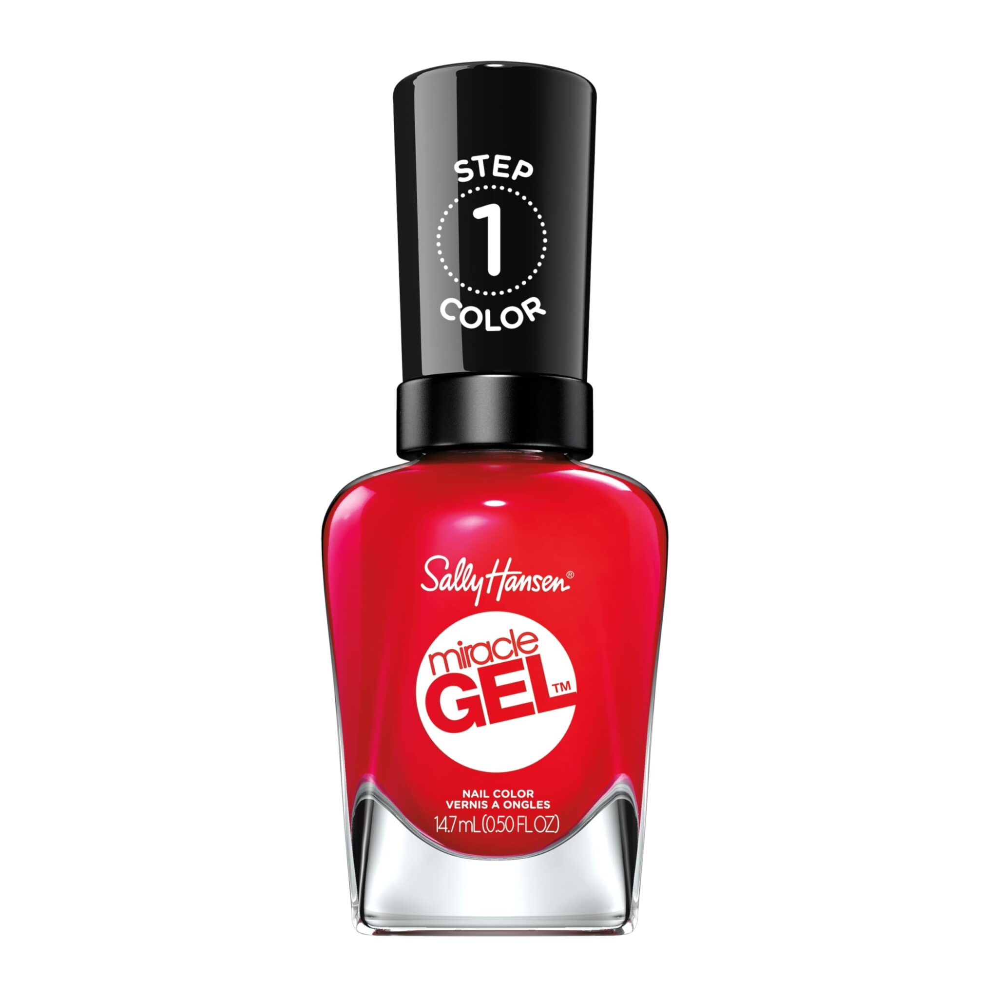 Sally Hansen Miracle Gel Nail Polish, Pink and Red Shades, Red Eye